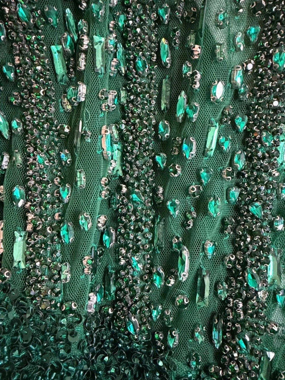 NWT PORTIA&SCARLETT Emerald Beaded Strapless Cocktail Dress size 0
